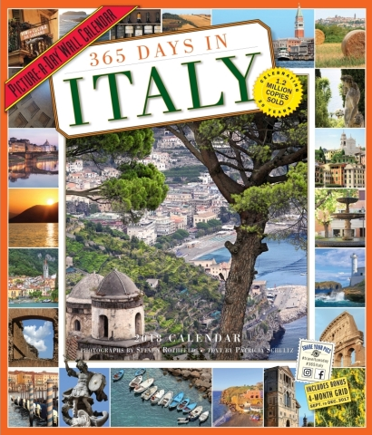 Calendar 365 days in Italy, every day a photo. Buy this calendar