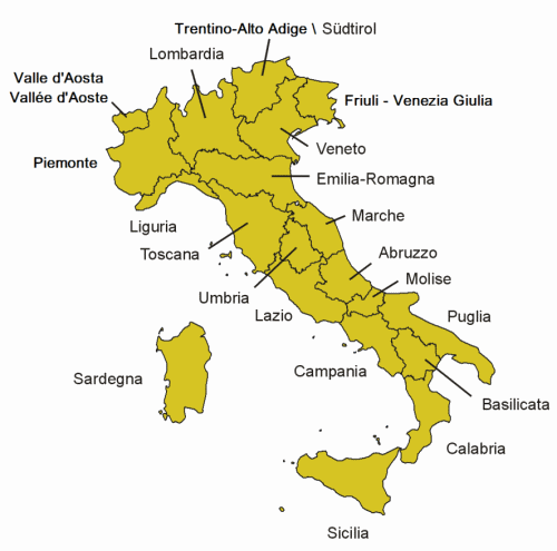 Quante e quali sono le regioni d'Italia? Scopri i loro nomi e le loro bellezze